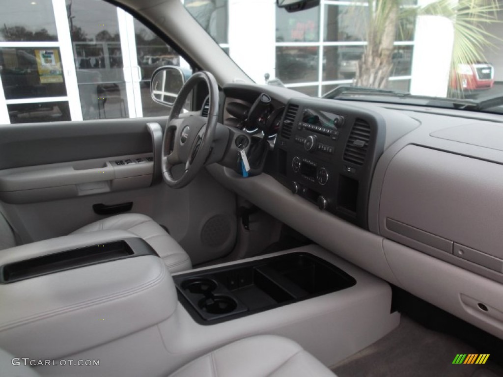 2008 Sierra 1500 SLE Crew Cab - Stealth Gray Metallic / Light Titanium photo #6