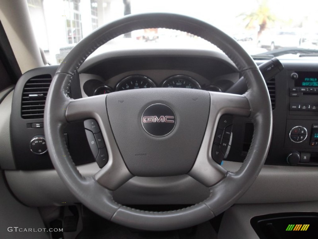 2008 Sierra 1500 SLE Crew Cab - Stealth Gray Metallic / Light Titanium photo #14