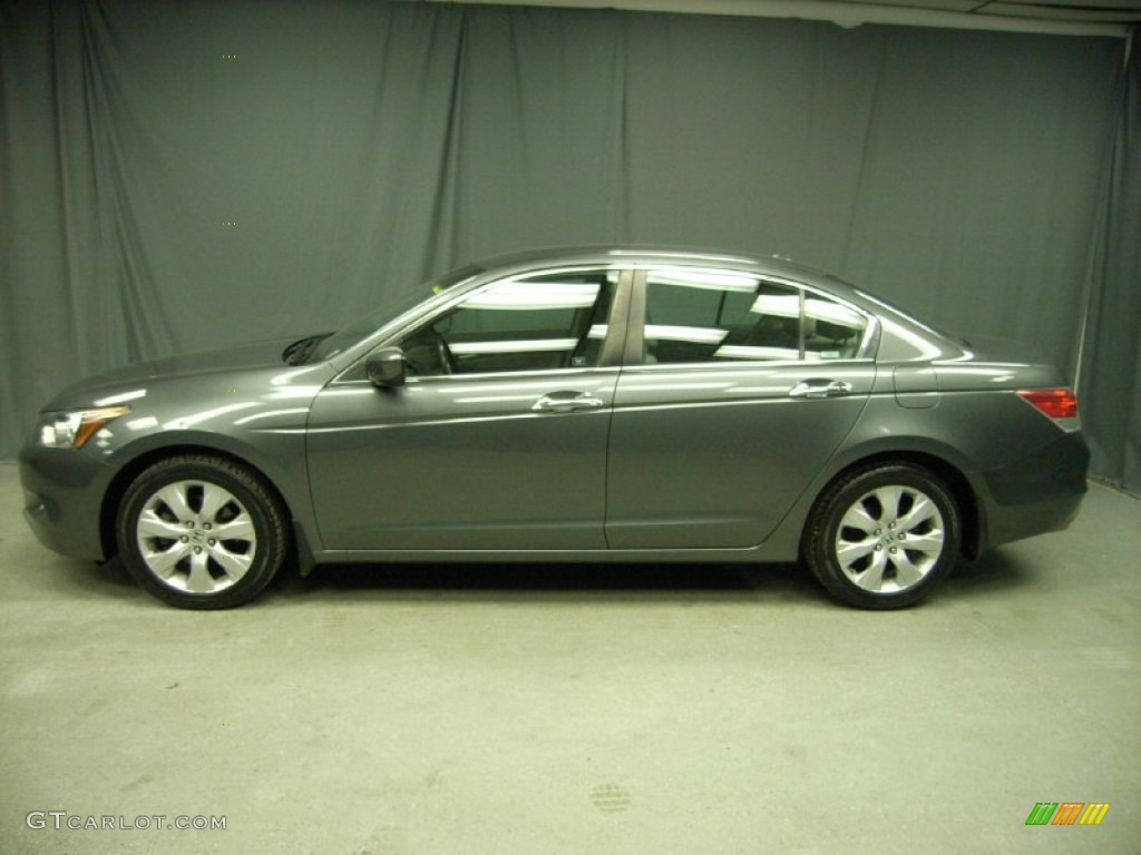 2008 Accord EX-L V6 Sedan - Polished Metal Metallic / Gray photo #2