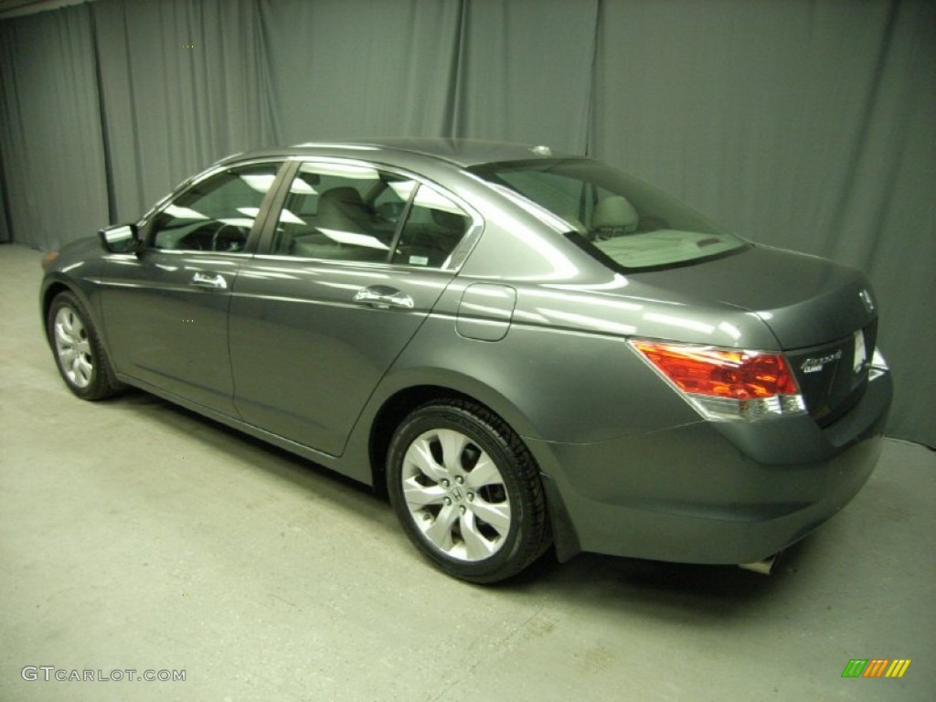 2008 Accord EX-L V6 Sedan - Polished Metal Metallic / Gray photo #3