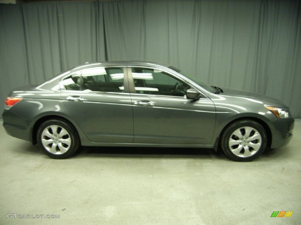 2008 Accord EX-L V6 Sedan - Polished Metal Metallic / Gray photo #5