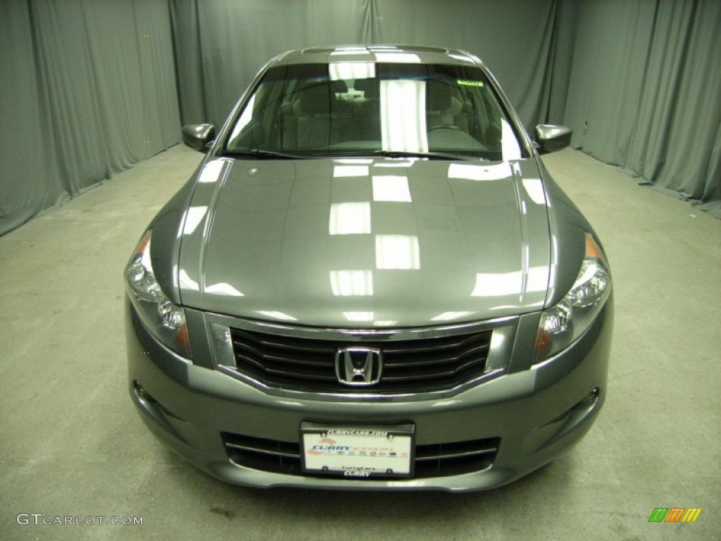 2008 Accord EX-L V6 Sedan - Polished Metal Metallic / Gray photo #7