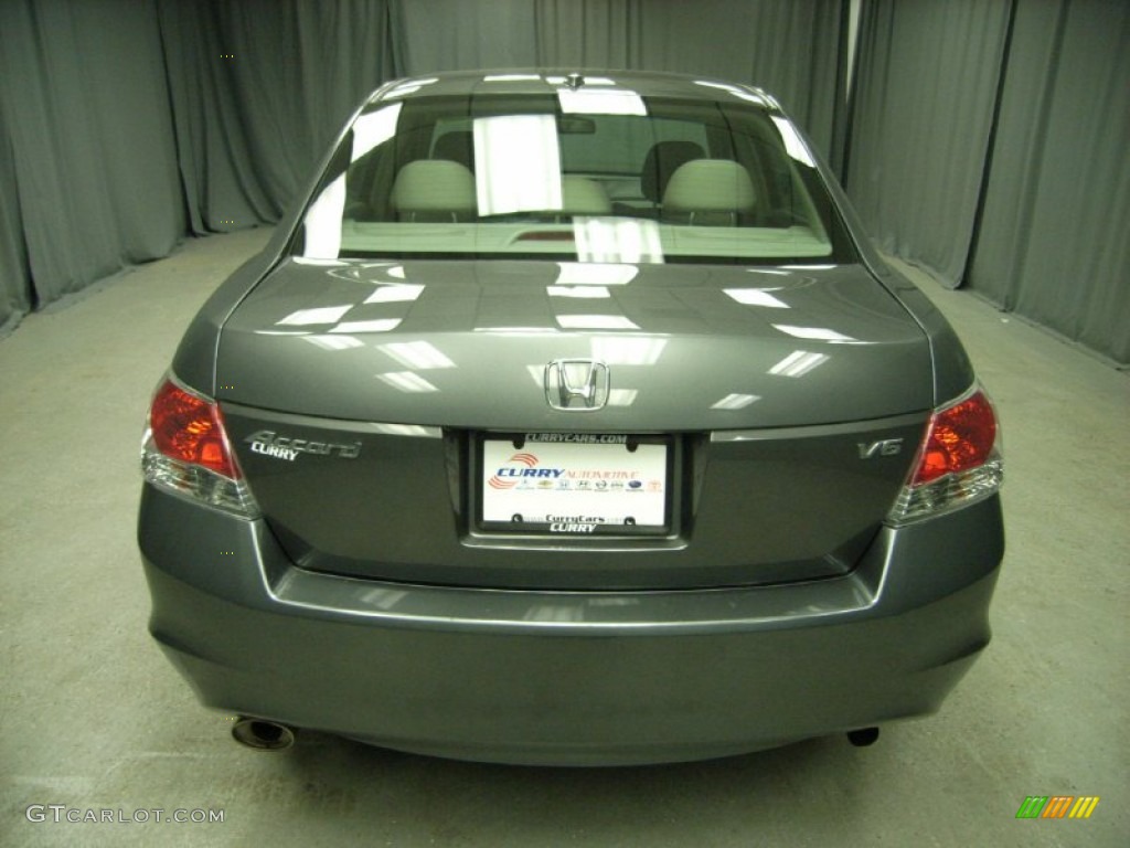 2008 Accord EX-L V6 Sedan - Polished Metal Metallic / Gray photo #8
