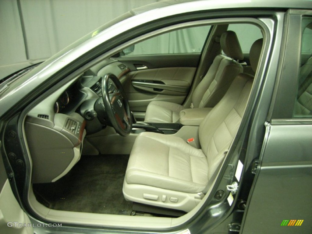 2008 Accord EX-L V6 Sedan - Polished Metal Metallic / Gray photo #9