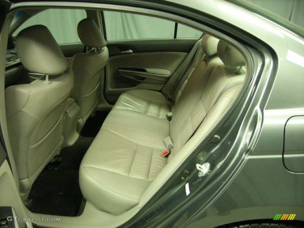 2008 Accord EX-L V6 Sedan - Polished Metal Metallic / Gray photo #10