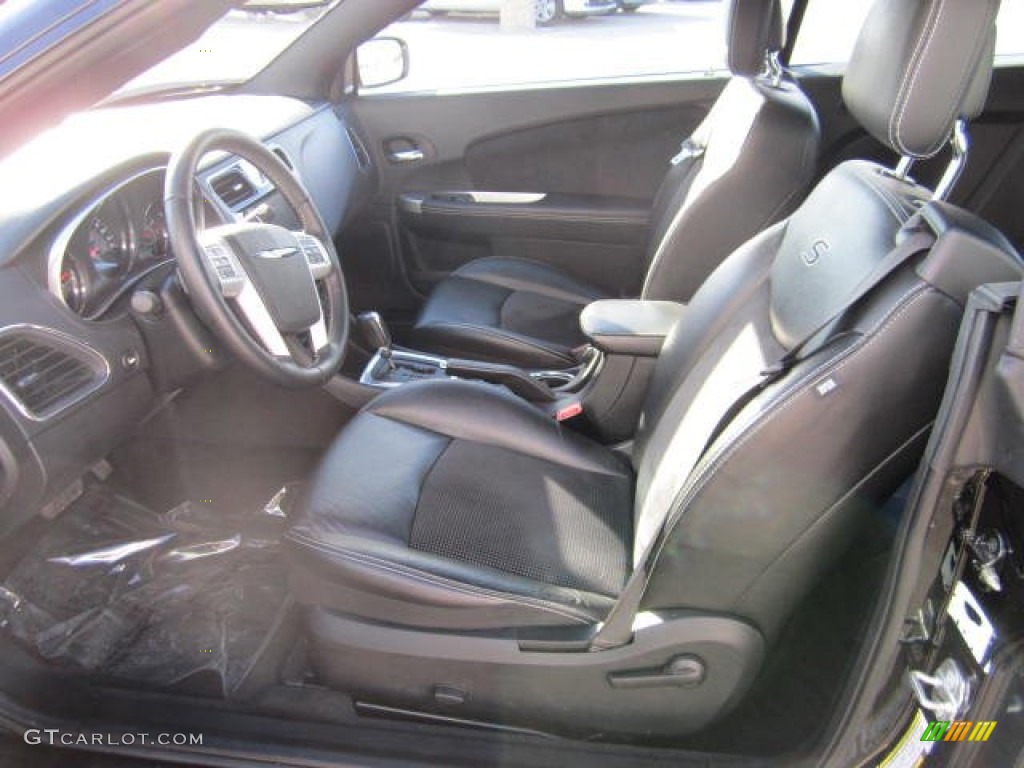 Black Interior 2012 Chrysler 200 S Convertible Photo #76213670