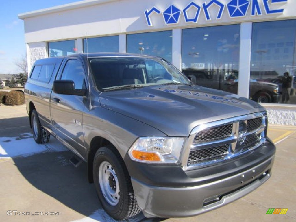 2010 Ram 1500 ST Regular Cab - Mineral Gray Metallic / Dark Slate/Medium Graystone photo #2