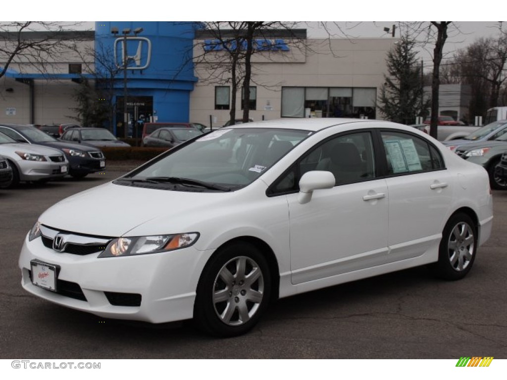 Taffeta White 2010 Honda Civic LX Sedan Exterior Photo #76214831