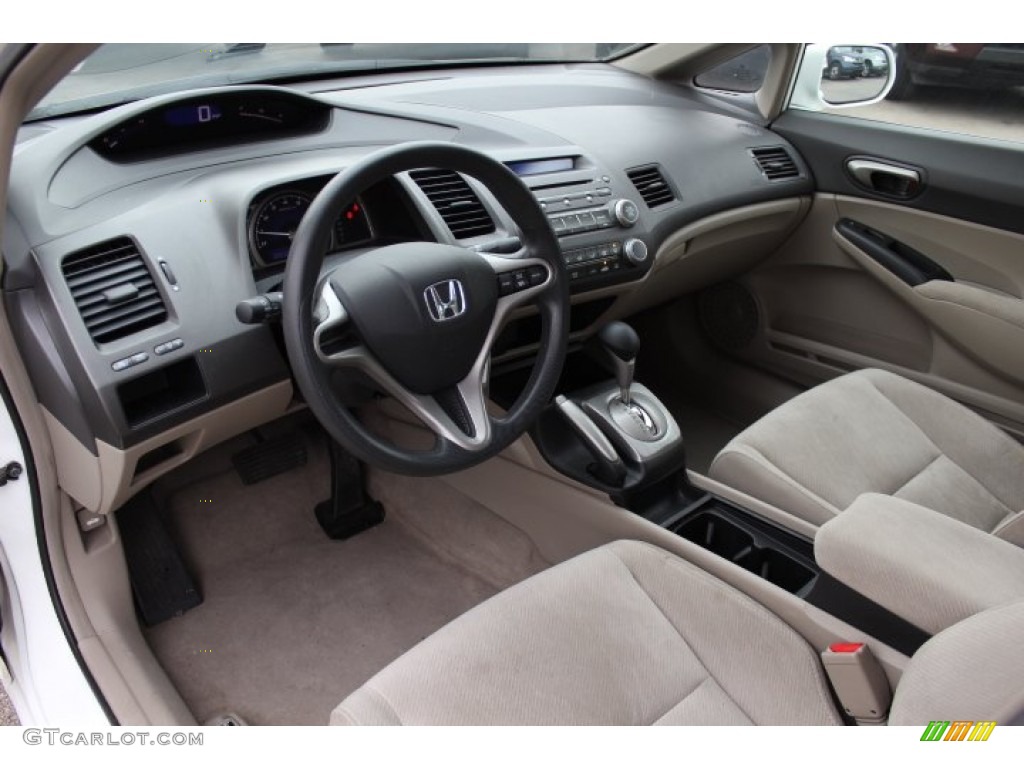 Beige Interior 2010 Honda Civic LX Sedan Photo #76214985