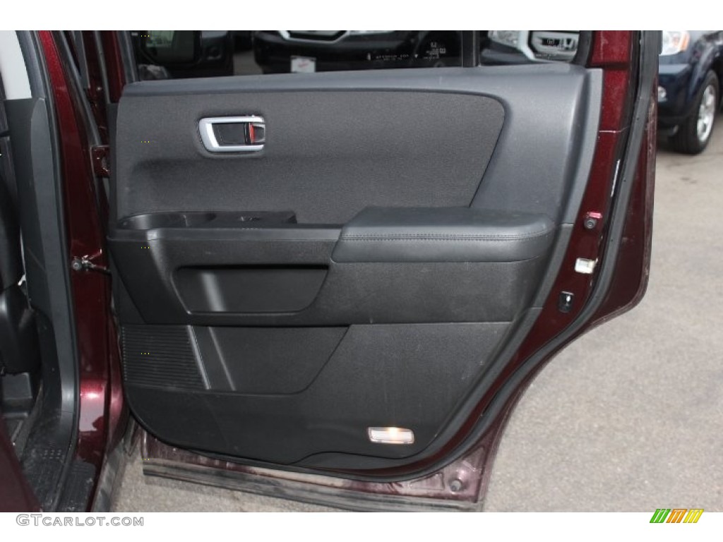 2010 Honda Pilot EX 4WD Black Door Panel Photo #76216286