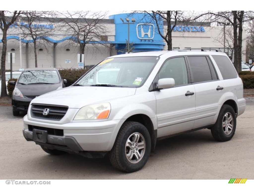 Starlight Silver Metallic 2004 Honda Pilot EX-L 4WD Exterior Photo #76216448