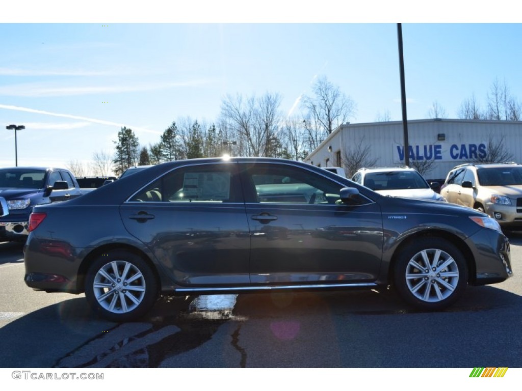 2013 Camry Hybrid XLE - Magnetic Gray Metallic / Light Gray photo #6