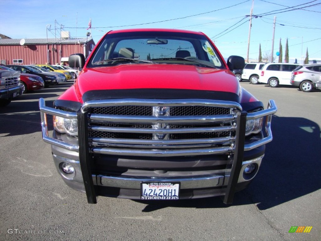 2002 Ram 1500 ST Regular Cab - Flame Red / Dark Slate Gray photo #2