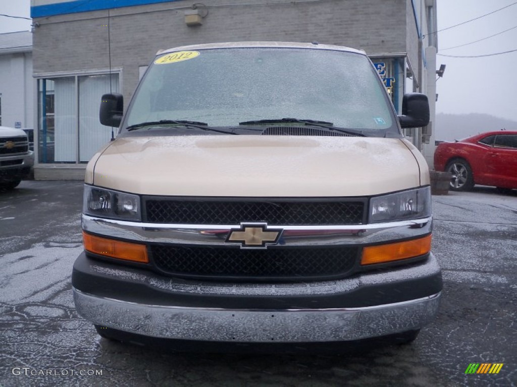 2012 Express LT 1500 AWD Passenger Van - Sandstone Metallic / Neutral photo #2