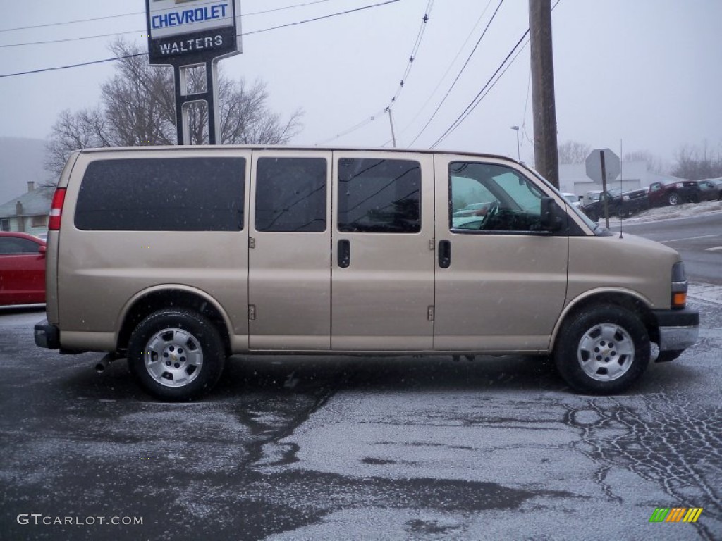2012 Express LT 1500 AWD Passenger Van - Sandstone Metallic / Neutral photo #4
