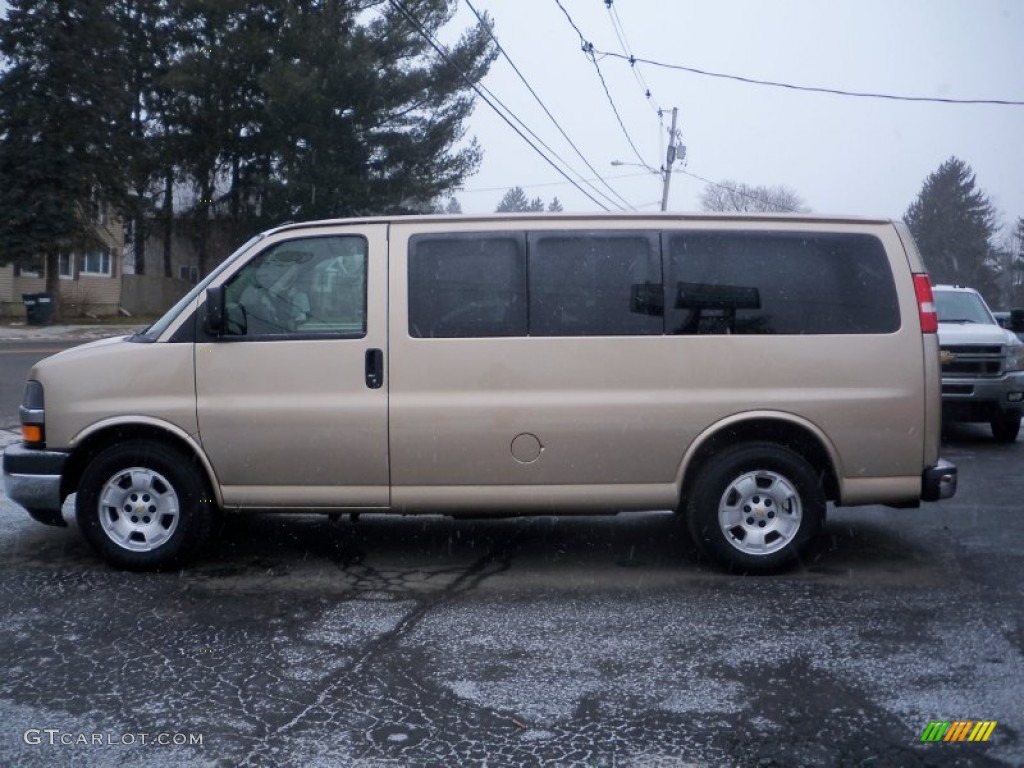 2012 Express LT 1500 AWD Passenger Van - Sandstone Metallic / Neutral photo #8