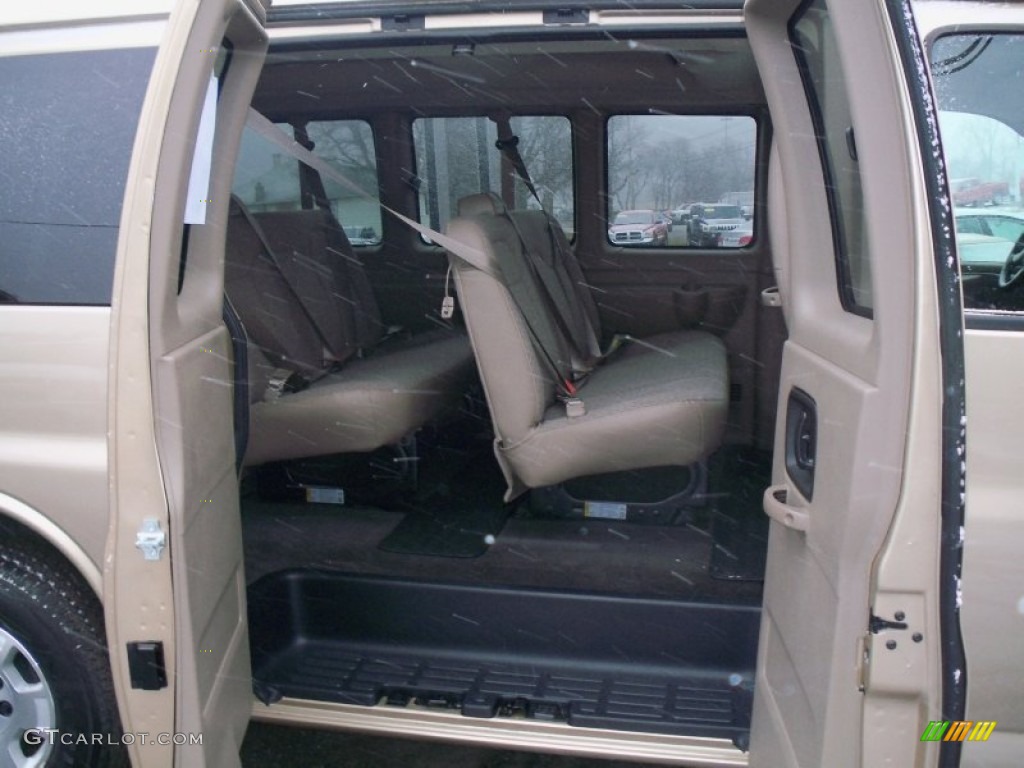 2012 Express LT 1500 AWD Passenger Van - Sandstone Metallic / Neutral photo #13