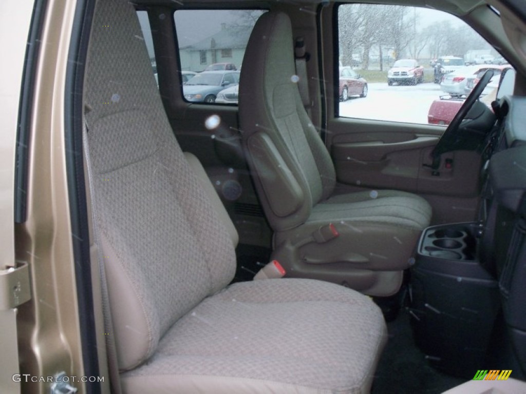 2012 Express LT 1500 AWD Passenger Van - Sandstone Metallic / Neutral photo #18