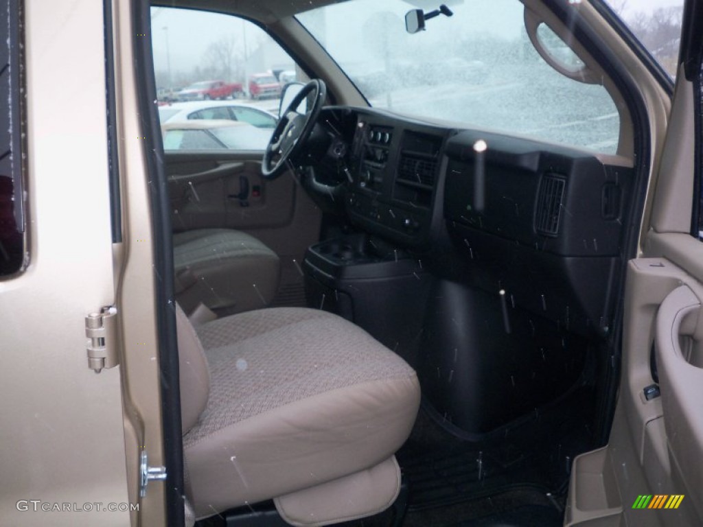 2012 Express LT 1500 AWD Passenger Van - Sandstone Metallic / Neutral photo #19