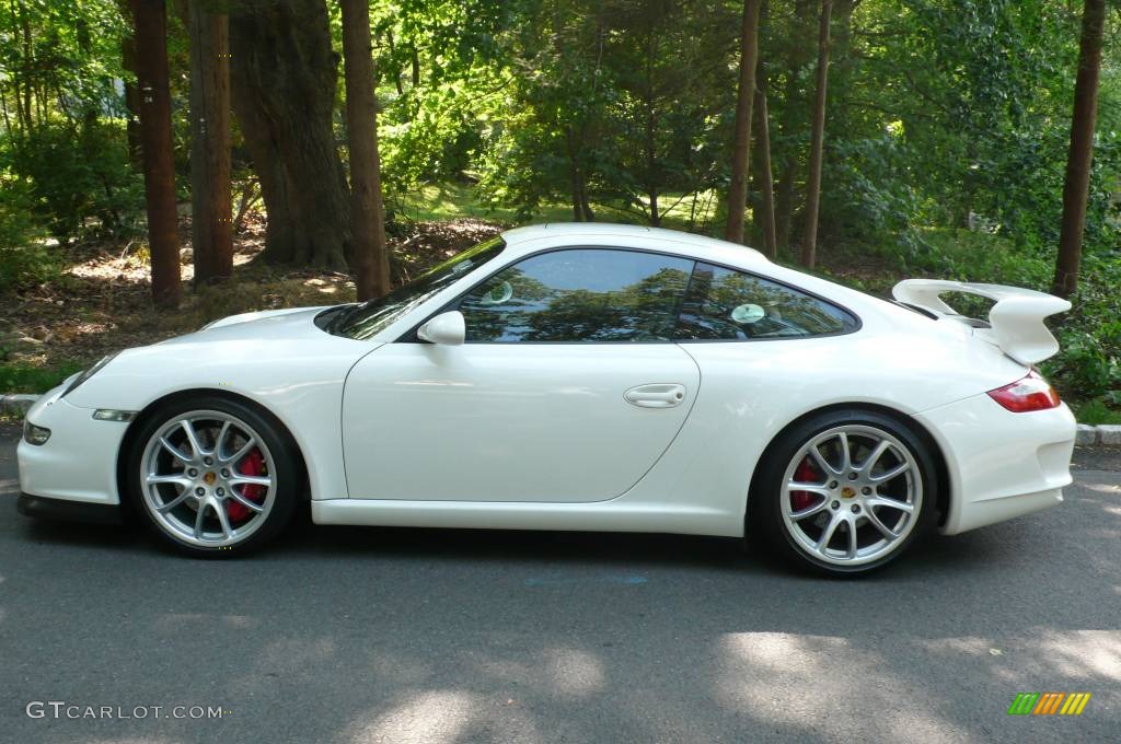 2007 911 GT3 - Carrara White / Black w/Alcantara photo #3