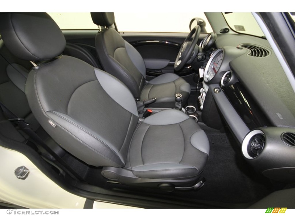 Grey/Carbon Black Interior 2010 Mini Cooper S Hardtop Photo #76219407