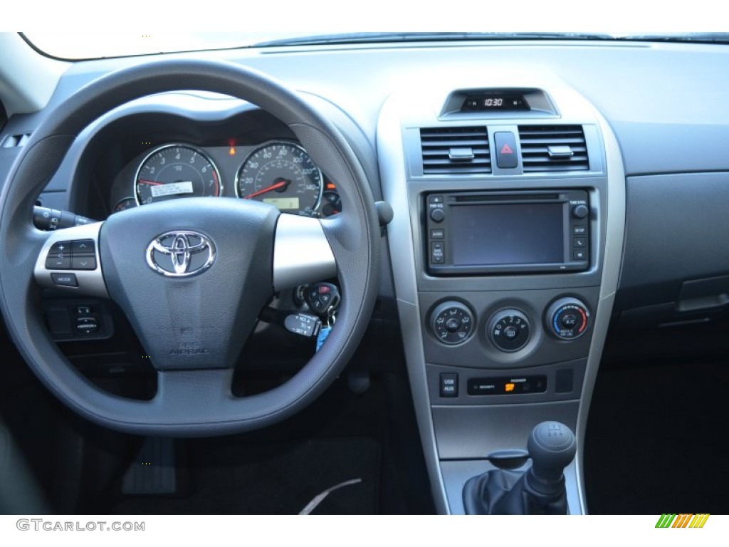 2013 Toyota Corolla S Dark Charcoal Dashboard Photo #76220069