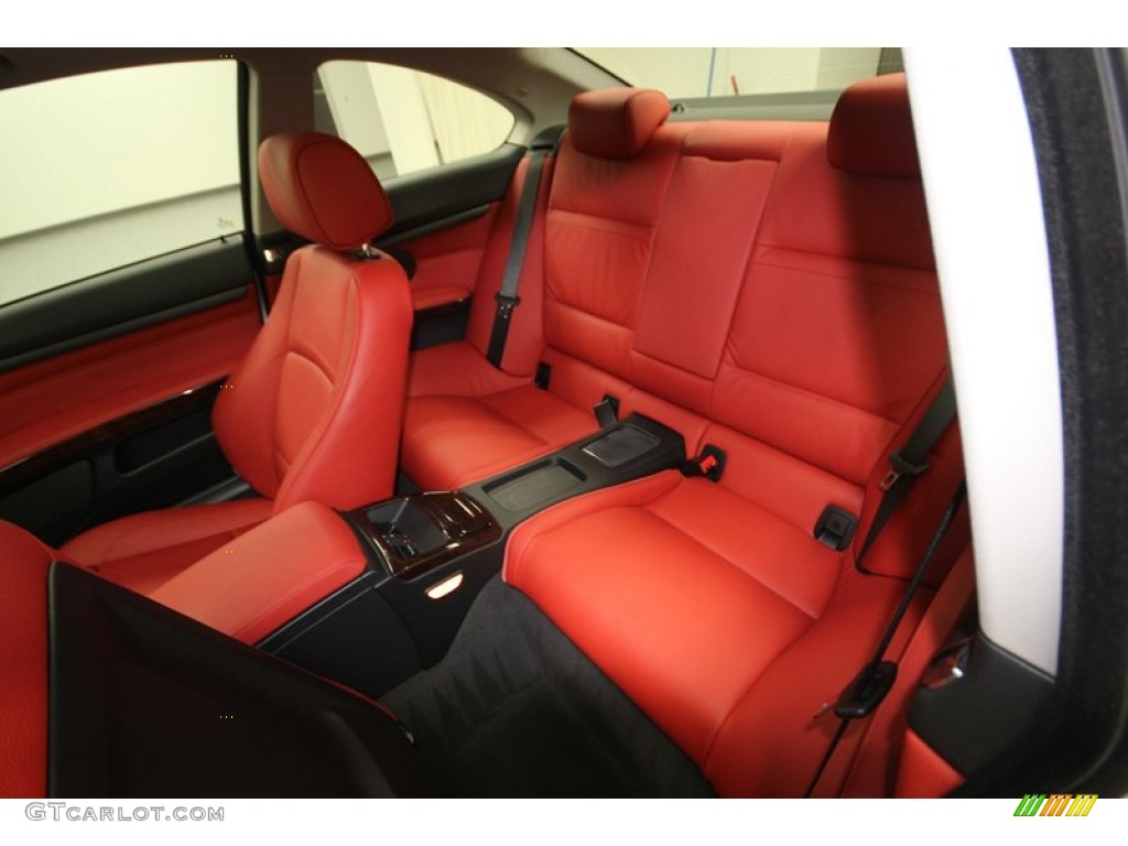 Coral Red/Black Dakota Leather Interior 2010 BMW 3 Series 328i Coupe Photo #76220198