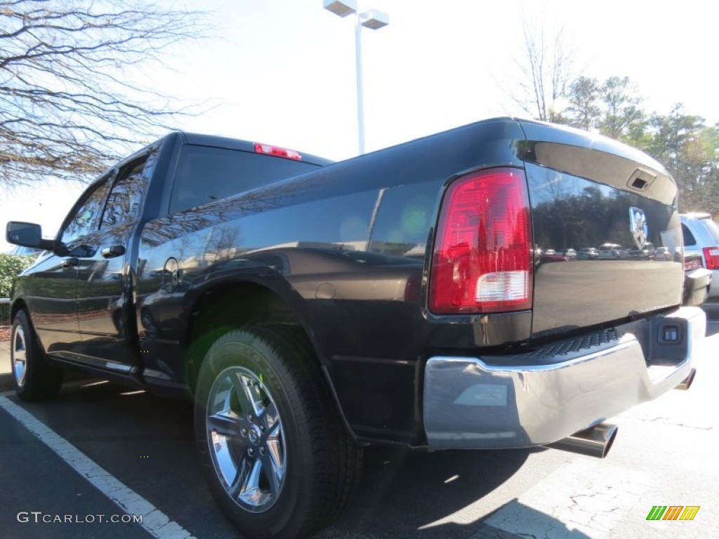 2011 Ram 1500 ST Quad Cab - Brilliant Black Crystal Pearl / Dark Slate Gray/Medium Graystone photo #2