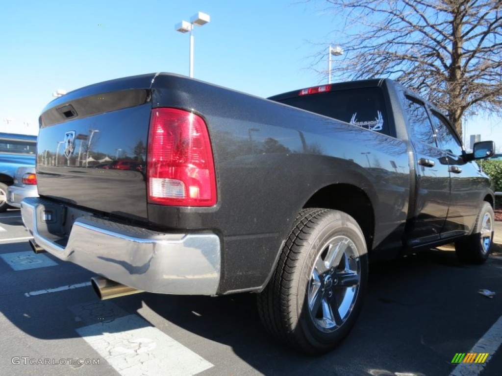 2011 Ram 1500 ST Quad Cab - Brilliant Black Crystal Pearl / Dark Slate Gray/Medium Graystone photo #3