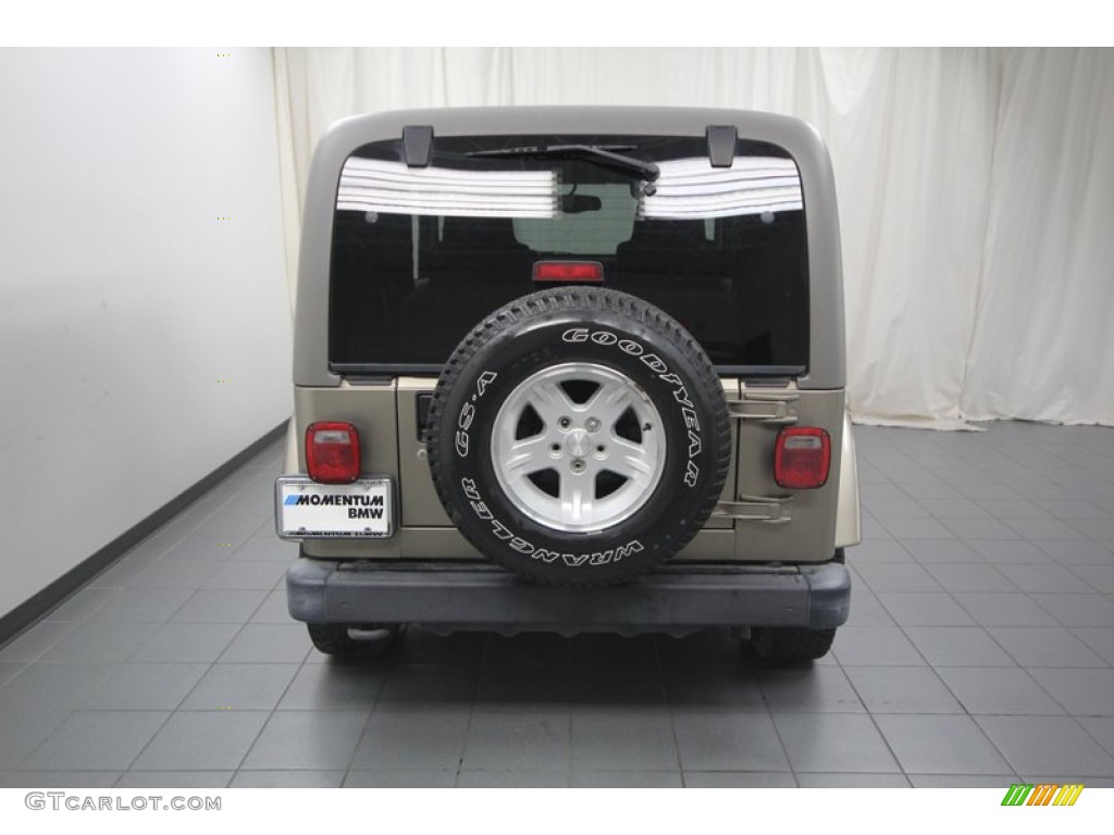 2004 Wrangler Sahara 4x4 - Light Khaki Metallic / Khaki photo #11