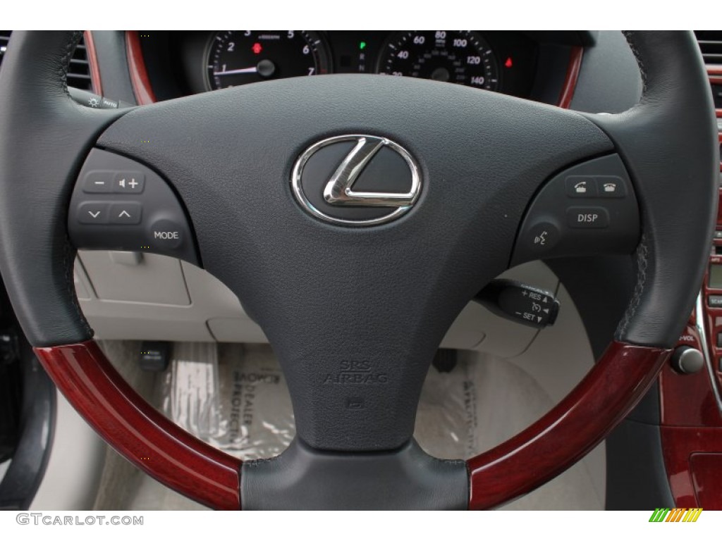 2009 Lexus ES 350 Light Gray Steering Wheel Photo #76222604