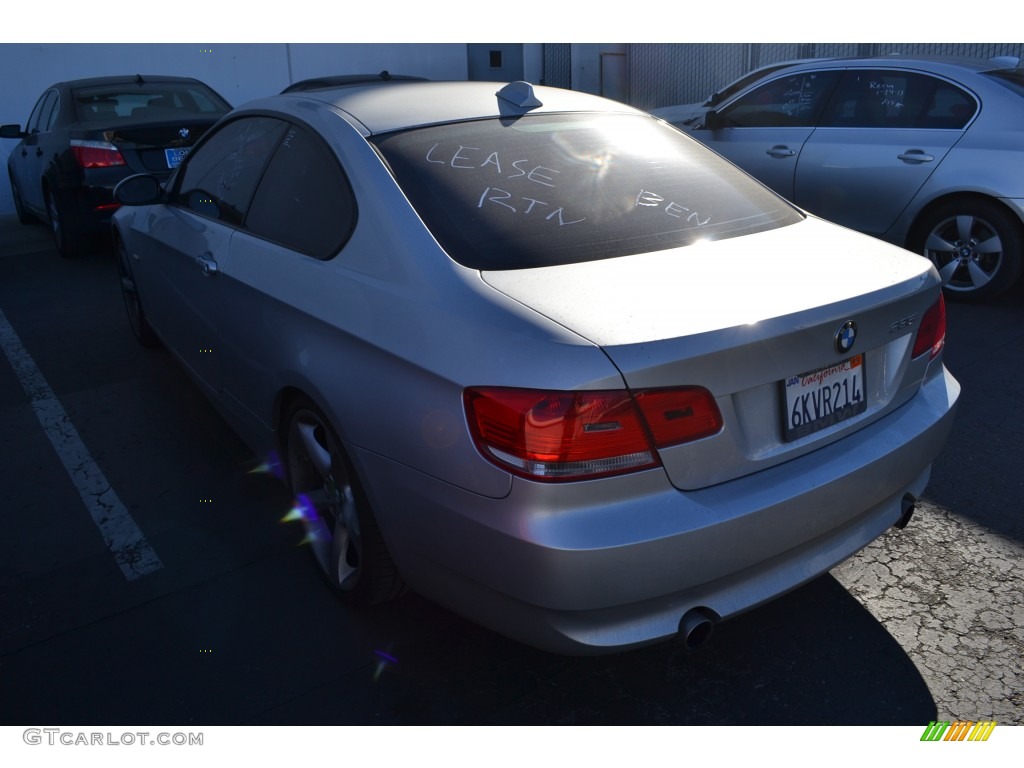 2009 3 Series 335i Coupe - Titanium Silver Metallic / Black photo #3