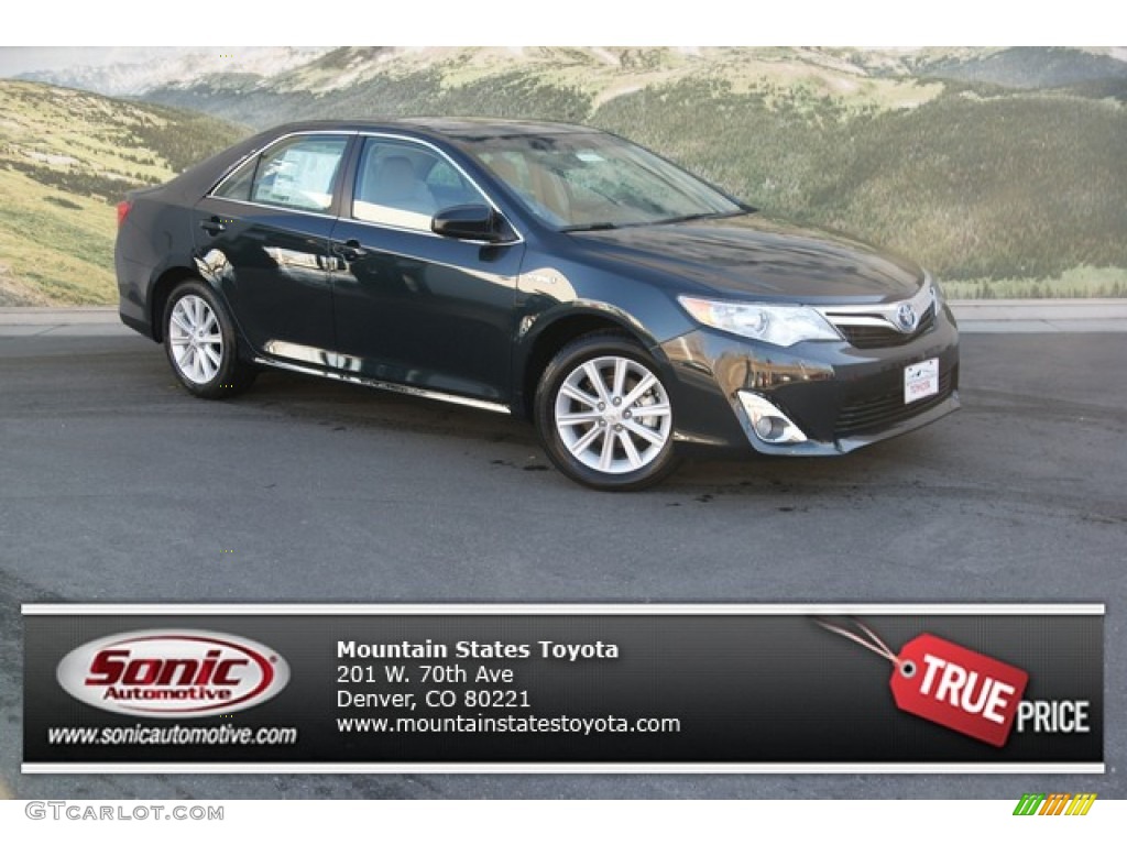 2013 Camry Hybrid XLE - Cosmic Gray Metallic / Ivory photo #1