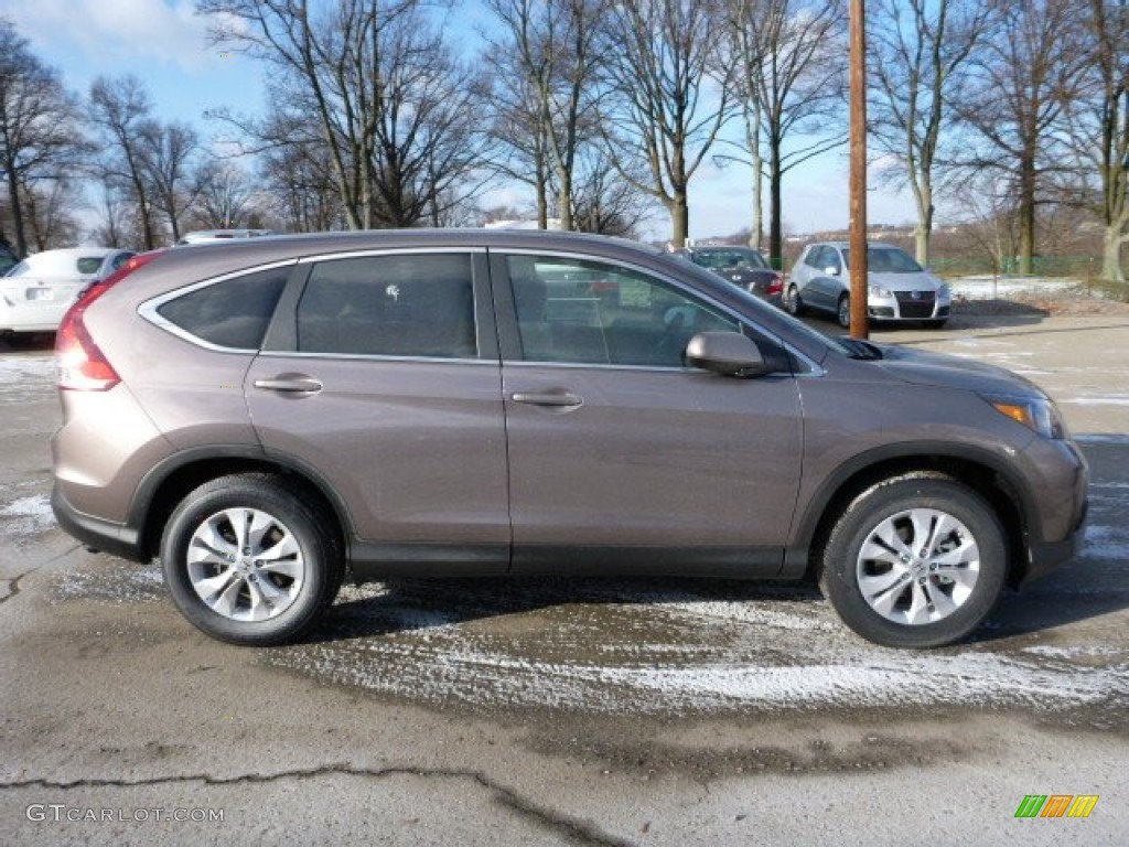 2013 CR-V EX AWD - Urban Titanium Metallic / Beige photo #5