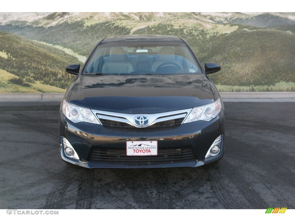 2013 Camry Hybrid XLE - Cosmic Gray Metallic / Light Gray photo #3