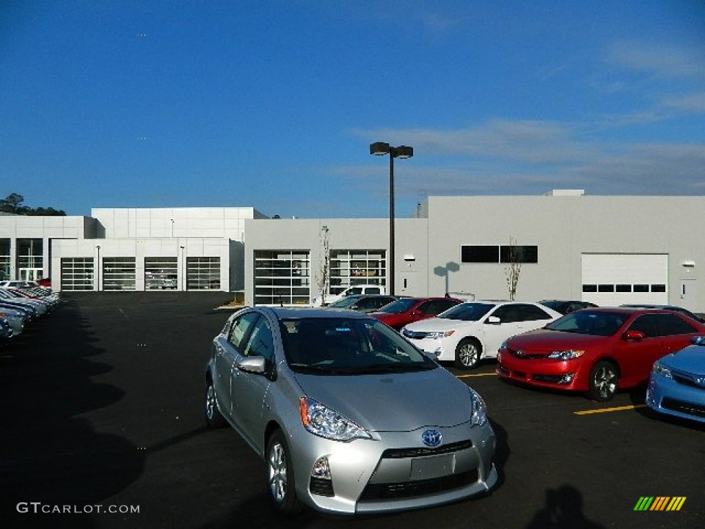 2012 Prius c Hybrid Three - Classic Silver Metallic / Light Blue Gray/Black photo #1