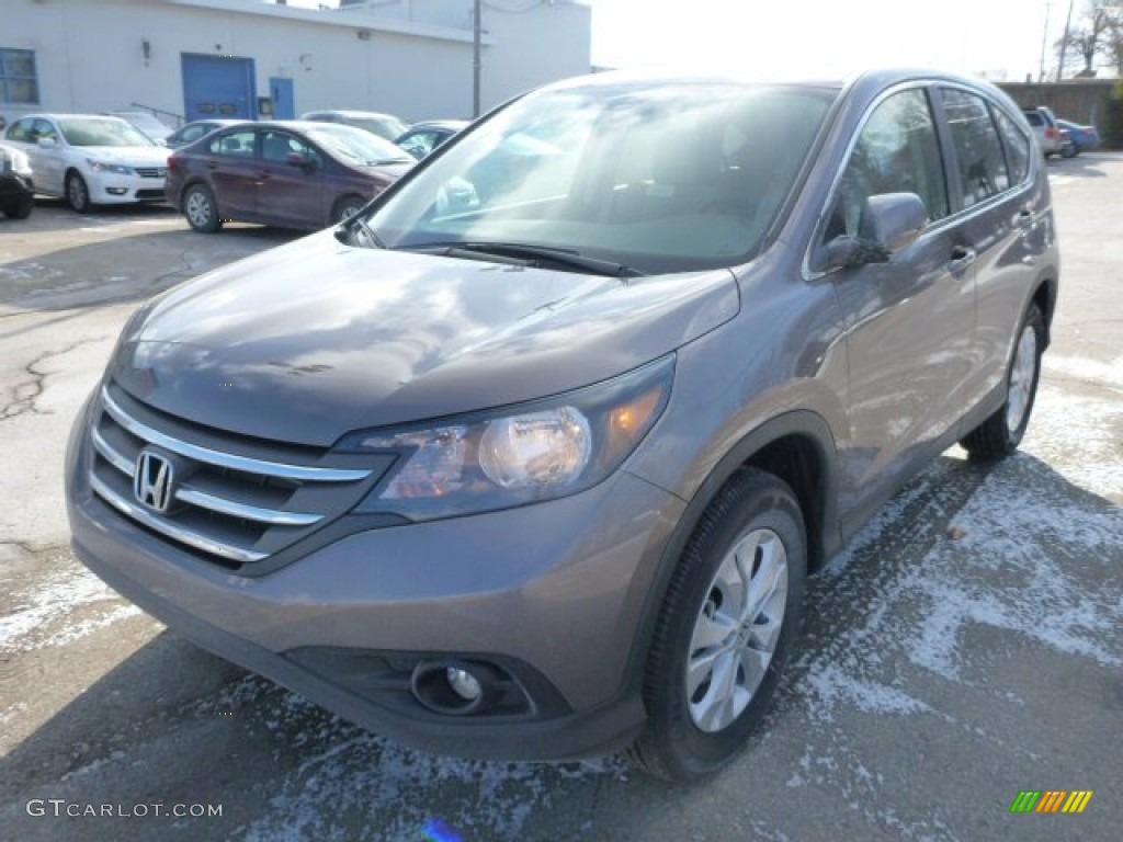 2013 CR-V EX AWD - Urban Titanium Metallic / Beige photo #8