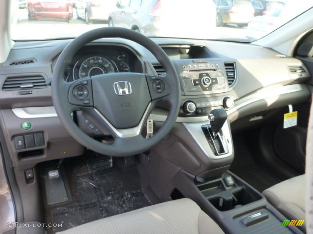 2013 Honda CR-V EX AWD Beige Dashboard Photo #76225268