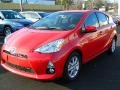 2012 Absolutely Red Toyota Prius c Hybrid Four  photo #7