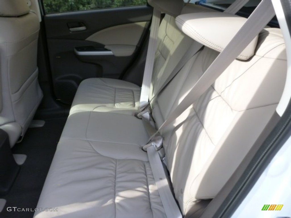 2013 CR-V EX-L AWD - White Diamond Pearl / Beige photo #11