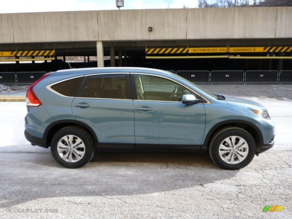 2013 CR-V EX-L AWD - Mountain Air Metallic / Beige photo #5