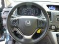 2013 Honda CR-V Beige Interior Steering Wheel Photo