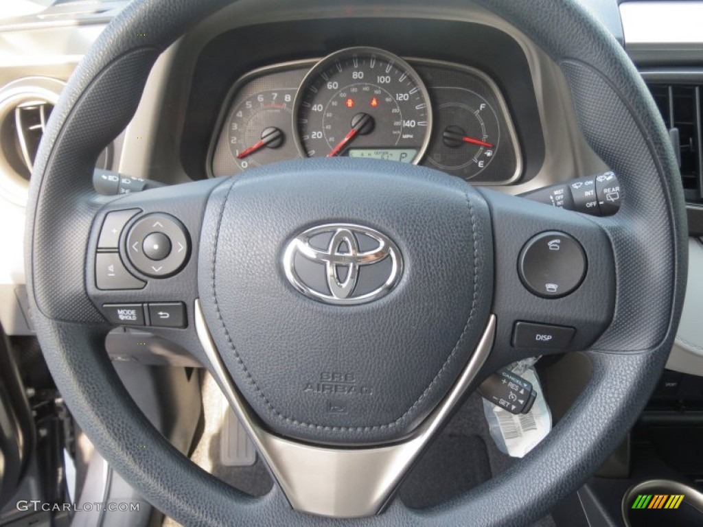 2013 Toyota RAV4 LE Ash Steering Wheel Photo #76226342