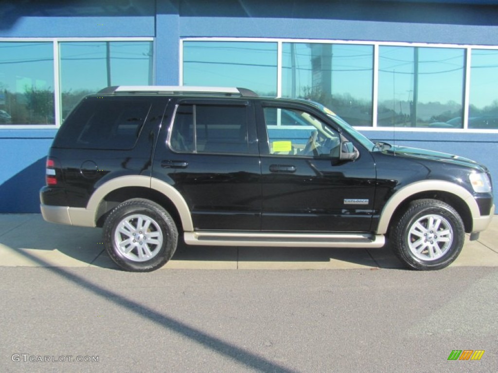Black 2007 Ford Explorer Eddie Bauer 4x4 Exterior Photo #76226500