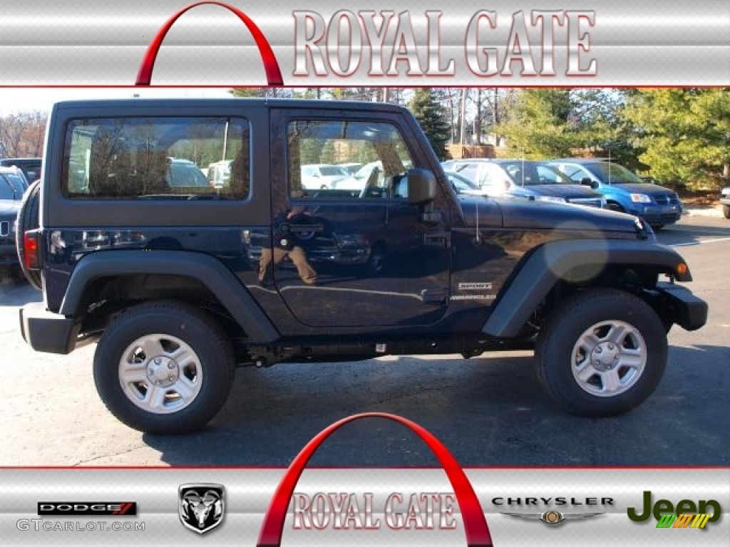 2013 Wrangler Sport 4x4 - True Blue Pearl / Black photo #1