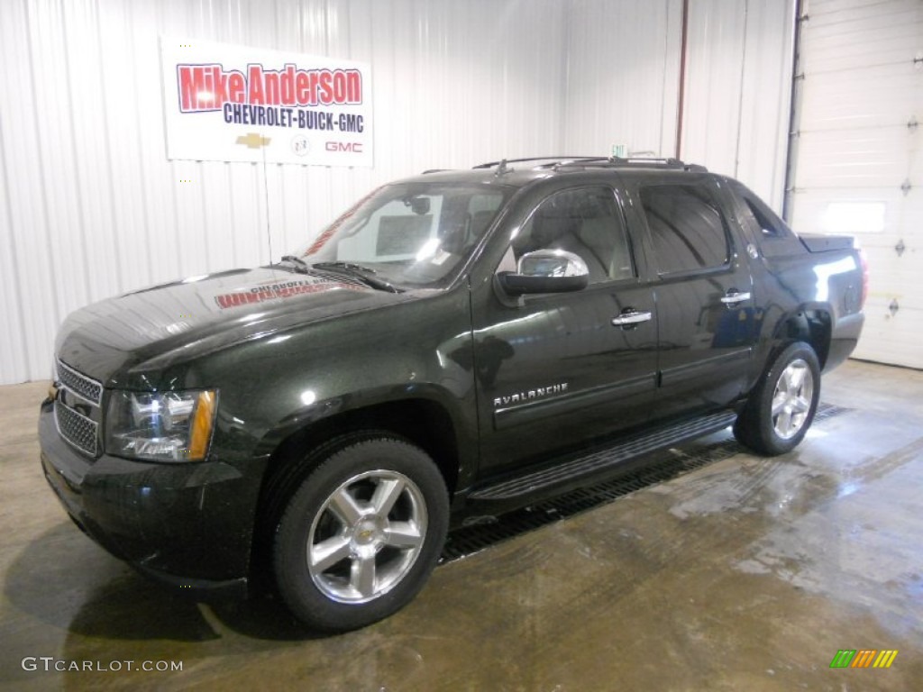 2013 Avalanche LT 4x4 Black Diamond Edition - Fairway Metallic / Dark Cashmere/Light Cashmere photo #1