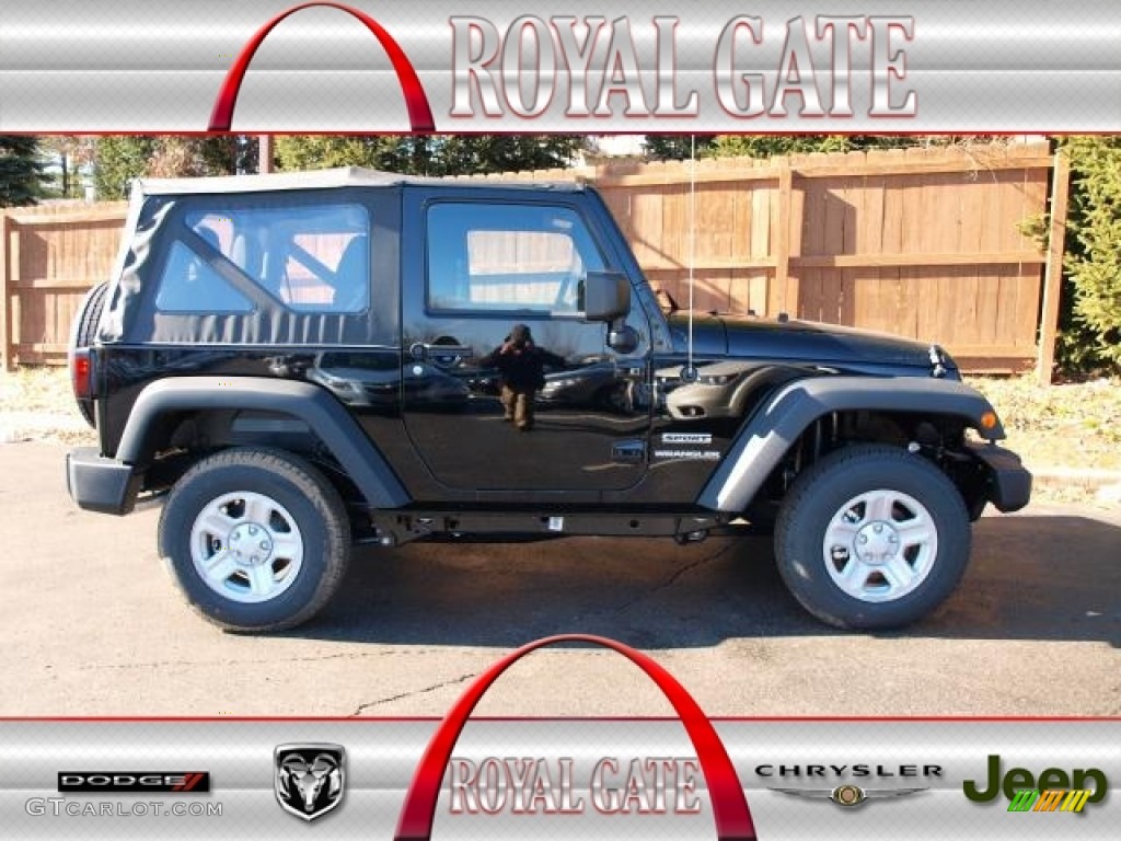 2013 Wrangler Sport S 4x4 - Black / Black photo #1