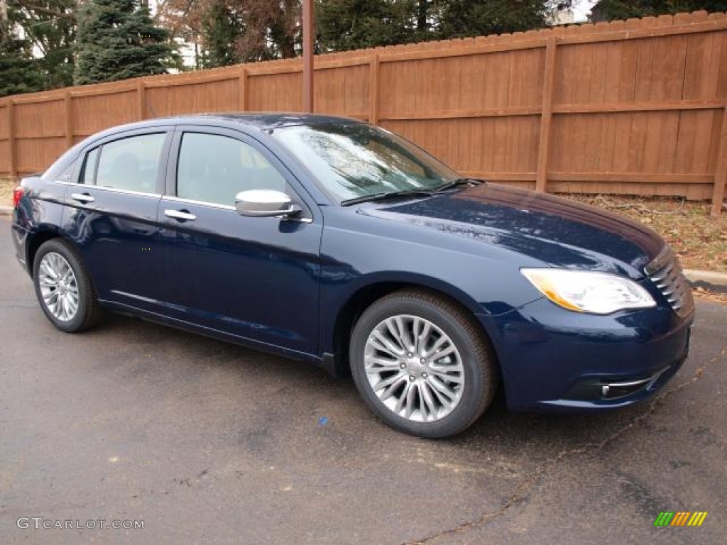 True Blue Pearl 2013 Chrysler 200 Limited Sedan Exterior Photo #76231272