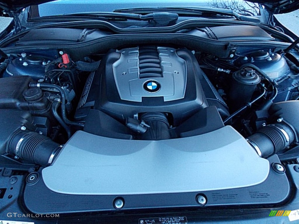 2008 7 Series 750Li Sedan - Monaco Blue Metallic / Cream Beige photo #7