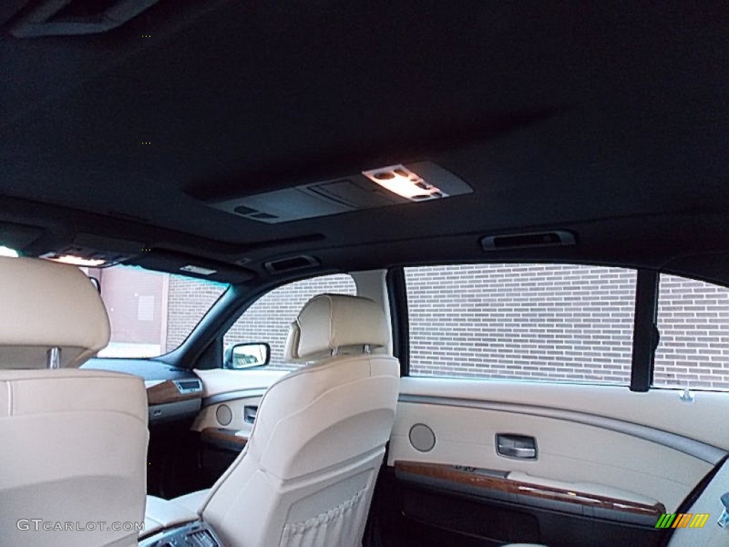 2008 7 Series 750Li Sedan - Monaco Blue Metallic / Cream Beige photo #11